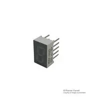 BROADCOM HDSP-U101 7段位LED显示, 红色, 20 mA, 1.8 V, 3.6 mcd, 1, 8 mm