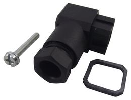 HIRSCHMANN G4W1F BLACK 矩形电源连接器, 线缆, 4 触点, 电缆安装, 焊接, 插座
