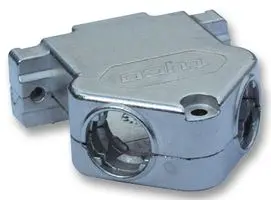 AMP - TE CONNECTIVITY 1534805-1 连接器后壳, D Sub, 双路进入, AMPLIMITE, DE, 45°, 金属主体