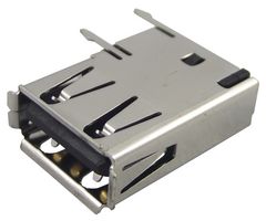 AMP - TE CONNECTIVITY 292336-1 USB Connector, USB Type A, USB 2.0, Receptacle, 4 Ways, Through Hole Mount, Right Angle