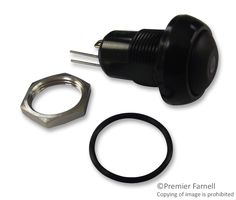 APEM IPR1SAD2L0Y 工业按钮开关, IP Series, 13.6 mm, SPST, 关-开, 圆形, 黑色