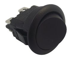 APEM MR210R2NBB Rocker Switch, Off-On, DPST, Non Illuminated, Panel Mount, Red, MR Series