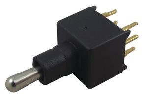 APEM TL49P005000 拨动开关, 开-关-开, DPDT, 不发光, TL Series, 通孔安装