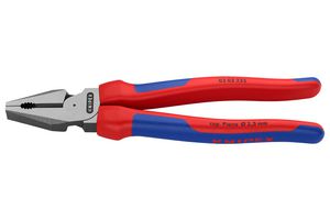 KNIPEX 02 02 225 钳子,组合式,总长 225 mm,高杠杆率,切割边缘,双组件手柄