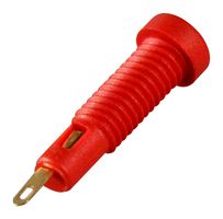 STAUBLI 23.0050-22 香蕉测试连接器, 2mm, 插座, 螺丝安装, 10 A, 60 V, 镀金触芯, 红色