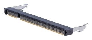 AMP - TE CONNECTIVITY 1473005-4 存储卡连接器, DDR SODIMM, 凸轮锁, 200 触点, 铜, 镀金触芯