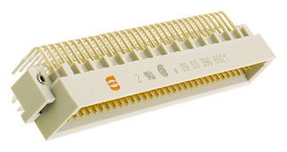 HARTING 09 03 364 6921 连接器, DIN 41612, Type C, 64 触点, 插头, 2.54 mm, 2排, a + c