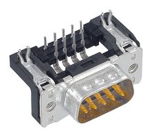 HARTING 09 65 462 6812 D-Sub 连接器, 直角, 标准, 插头, D Sub PCB Connectors系列, 37 触点, DC, 焊接