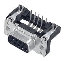 HARTING 09 66 252 6612 D-Sub 连接器, 直角, 标准, 插座, D Sub PCB Connectors系列, 15 触点, DA, 焊接