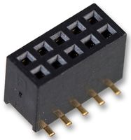 MOLEX 79109-1007 PCB Receptacle, Board-to-Board, 2 mm, 2 Rows, 16 Contacts, Female Receptacle, Surface Mount