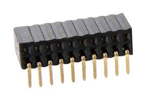 HARWIN M50-3201045 PCB插座, 板至板, 1.27 mm, 2 排, 20 触点, 通孔安装直角, Archer M50 Series