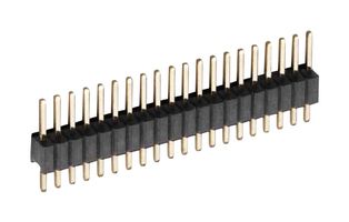 HARWIN M52-040023V2545 Pin Header, Vertical, Board-to-Board, 1.27 mm, 1 Rows, 25 Contacts, Through Hole Straight