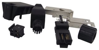 HARTING 09 45 151 1100 模块连接器, RJ45 插头, 1 x 1 (端口), 4P4C, Cat5, IP20, 电缆安装