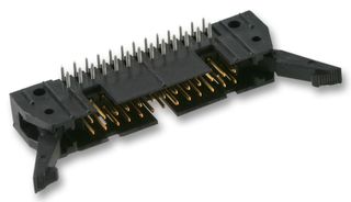 AMP - TE CONNECTIVITY 5499141-9 引脚针座, 直角, 线至板, 2.54 mm, 2 排, 40 触点, 通孔直角, AMP-LATCH