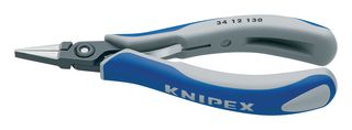 KNIPEX 34 12 130 Pliers, 135mm Length, Precision Electronic Flat Rectangular Jawed Gripping