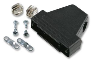 MH CONNECTORS MHTRI-P-25-K D Sub Backshell, DB, 45°, 180°, 45°, Plastic Body
