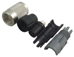 BINDER 99 0096 100 05 圆形连接器, Subminiature Circular Connector, 711系列, 电缆安装插座, 5 触点, 焊接插座