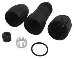 BINDER 99 9113 03 05 圆形连接器, Miniature Circular Connector, 720系列, 电缆安装插头, 5 触点, 焊接引脚
