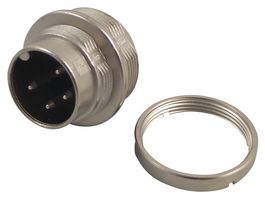 BINDER 09 0311 00 04 Circular Connector, Miniature Circular Connector, 680 Series, Panel Mount Plug, 4 Contacts