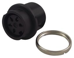 AMPHENOL SINE/TUCHEL T 3377 000 圆形连接器, 标准圆形连接器, C091B系列, 面板安装插座, 5 触点, 焊接插座