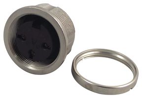AMPHENOL SINE/TUCHEL C091 31N003 1002 圆形连接器, 标准圆形连接器, C091D系列, 面板安装插座, 3 触点, 焊接插座