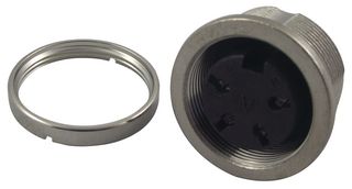 AMPHENOL SINE/TUCHEL C091 31N004 1002 圆形连接器, 标准圆形连接器, C091D系列, 面板安装插座, 4 触点, 焊接插座