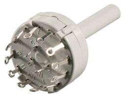 LORLIN CK1025 旋转开关, 6.35 mm, 6路, 2位, 30 °, 150 mA, 250 V, CK Series
