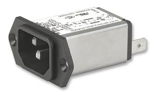 SCHURTER 5110-0343-1 Filtered IEC Power Entry Module, IEC C14, General Purpose, 3 A, 250 VAC