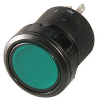 EAO K84-603.3511 按钮开关, 84 Series, 22.5 mm, SPST-常开, 瞬态, 平齐, 绿色