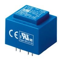 BLOCK AVB2.3/2/6 PCB变压器, 安全, 全封装安全隔离, 2 x 115V, 2 x 6V, 2.3 VA, 50Hz / 60Hz, 双初级, 双次级
