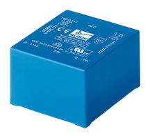 BLOCK FL24/18 PCB变压器, UI 39 x 17, 全封装安全隔离, 2 x 115V, 2 x 18V, 24 VA, 50Hz / 60Hz, 双初级, 双次级