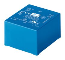 BLOCK FL30/9 PCB变压器, II级, 全封装安全隔离, 2 x 115V, 2 x 9V, 30 VA, 50Hz / 60Hz, 双初级, 双次级