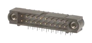 HARWIN M80-5302042 引脚针座, 双列直插式, 线至板, 2 mm, 2 排, 20 触点, 通孔直角, Datamate J-Tek M80-5