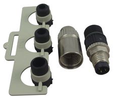 HARTING 21021511305 传感器连接器, HARAX 系列, M8, 公, 3路, IDC / IDT插头, 直形线缆安装