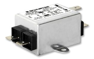 SCHURTER 5500.2040 电源线滤波器, 机壳, 通用, 250 VAC, 3 A, 单相, 1阶, 底板安装