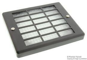 EBM-PAPST PMFA120 风扇过滤器组件, 119 mm, ebm-papst 风扇系列 4000, 9900 & AC4300, 104.8 mm, 合成纤维, PC (聚碳酸酯)