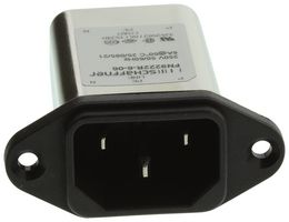 TE CONNECTIVITY - SCHAFFNER FN9222R-6-06 Filtered IEC Power Entry Module, IEC C14, General Purpose, 6 A, 250 VAC