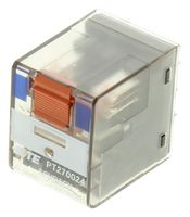 SCHRACK - TE CONNECTIVITY PT270024 通用继电器, PT系列, 功率, 无锁定, DPDT, 24 VDC, 12 A