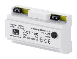 BLOCK ACT25 DIN轨安装变压器, 安全, 安全隔离, 230V, 24V, 25 VA, Class 2, ACT Series
