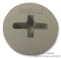 LAPP 52006600 堵塞器, Skindicht® BLK-M, IP54, 灰色, 尼龙 (聚酰胺), 纤维强化, M12, 15 mm, SKINDICHT BLK-M Series