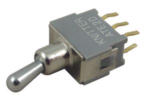 KNITTER-SWITCH ATE2D 拨动开关, 开-开, DPDT, 不发光, ATE Series, 通孔安装, 50 mA