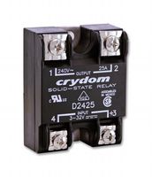 SENSATA/CRYDOM D2425 固态继电器, SPST-常开, 25 A, 280 VAC, 面板安装, 螺丝, 零交叉