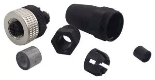 HIRSCHMANN ELKA 5012 PG7 传感器连接器, E M12系列, M12, 母, 5路, 螺丝插座, 直形线缆安装