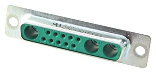 HARTING 09 69 301 5133 Combination Layout D Sub Connector, Mixed Signal, D Sub-M, DB-13W3, Receptacle, 13 Contacts
