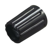 ELMA 021-2320 Knob, Round Shaft, 4 mm, Nylon (Polyamide), Round with Indicator Line, 10 mm