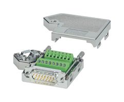 PHOENIX CONTACT 2761606 D-Sub 连接器, Subcon, 标准, 插头, SUBCON, 15 触点, DA, 螺丝