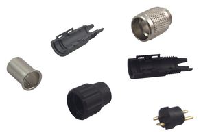 BINDER 99 0071 100 02 圆形连接器, Subminiature Circular Connector, 711系列, 电缆安装插头, 2 触点, 焊接引脚