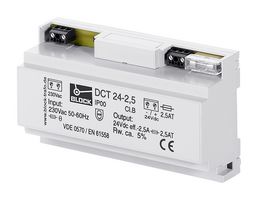 BLOCK DCT24-2.5 线性电源, 非稳, ITE, 1 输出, 60 W, 24 VDC, 2.5 A