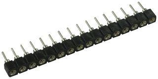 TE CONNECTIVITY 1-1814655-1 芯片和元件插座, 16 触点, SIP插座, 2.54 mm, 铍铜