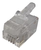LUMBERG P 126 模块连接器, RJ10 插头, 1 x 1 (端口), 4P4C, 电缆安装